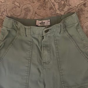 Hollister cargo jeans mint green size small